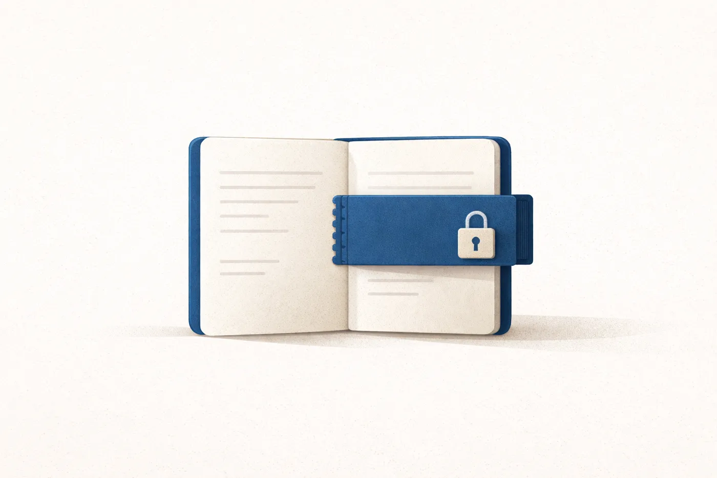 a book with a lock